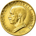 Moeda, Itália, Vittorio Emanuele III, 100 Lire, 1931, Rome, MS(63), Dourado