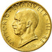 Coin, Italy, Vittorio Emanuele III, 100 Lire, 1931, Rome, MS(63), Gold, KM:72