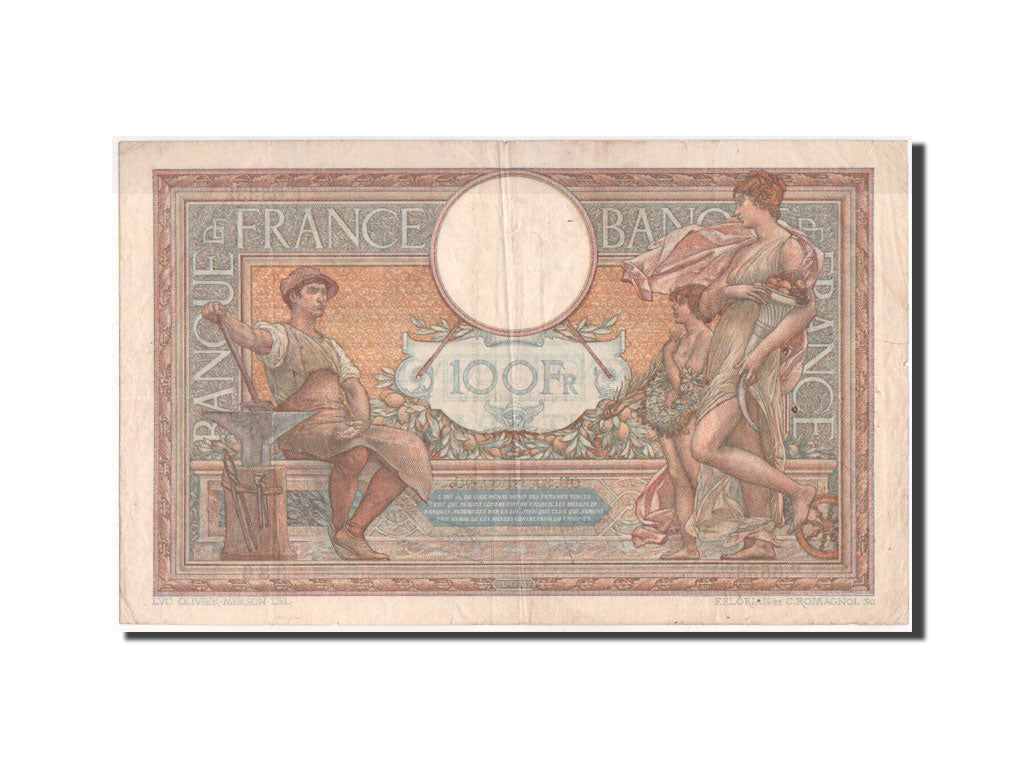 France, 100 Francs, Merson, 30.3.1939, KM:86b
