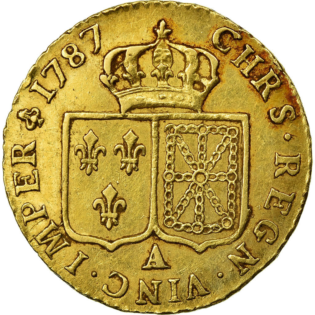 Coin, France, Louis XVI, Louis d'or à la tête nue, Louis d'Or, 1787, Paris