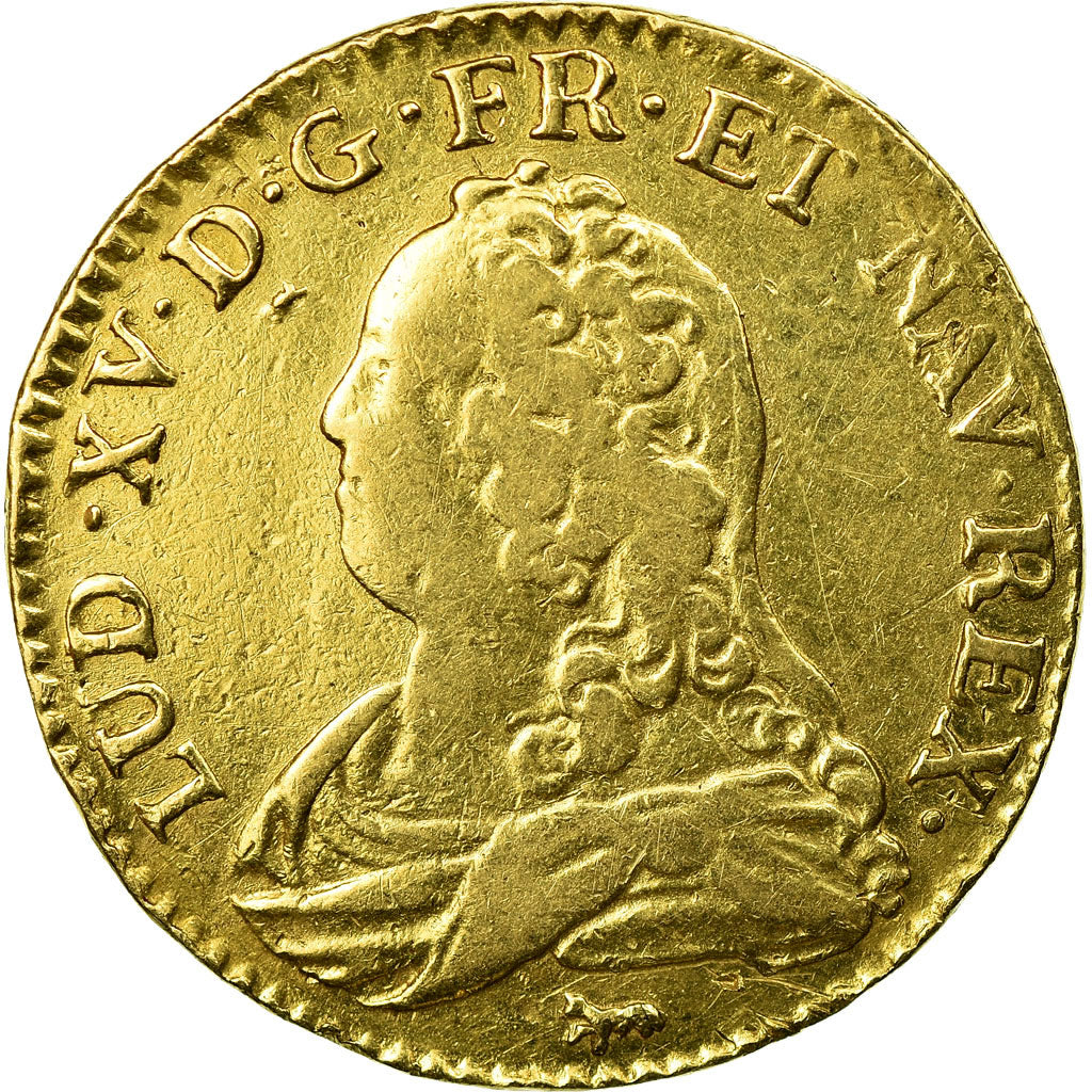 Münze, Frankreich, Louis XV, Louis d'or aux lunettes, Louis d'Or, 1726, Paris