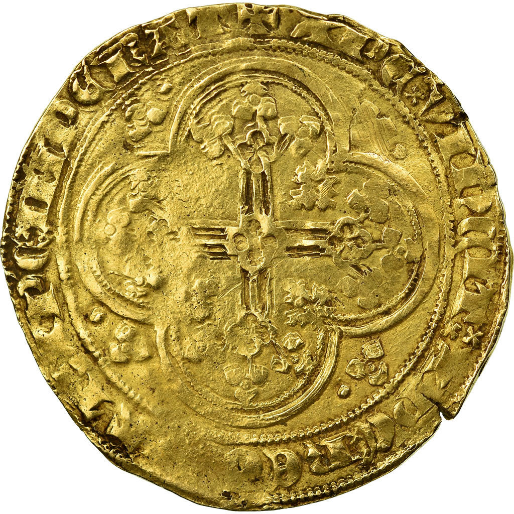 Coin, France, Jean II le Bon, Ecu d'or à la chaise, F(12-15), Gold