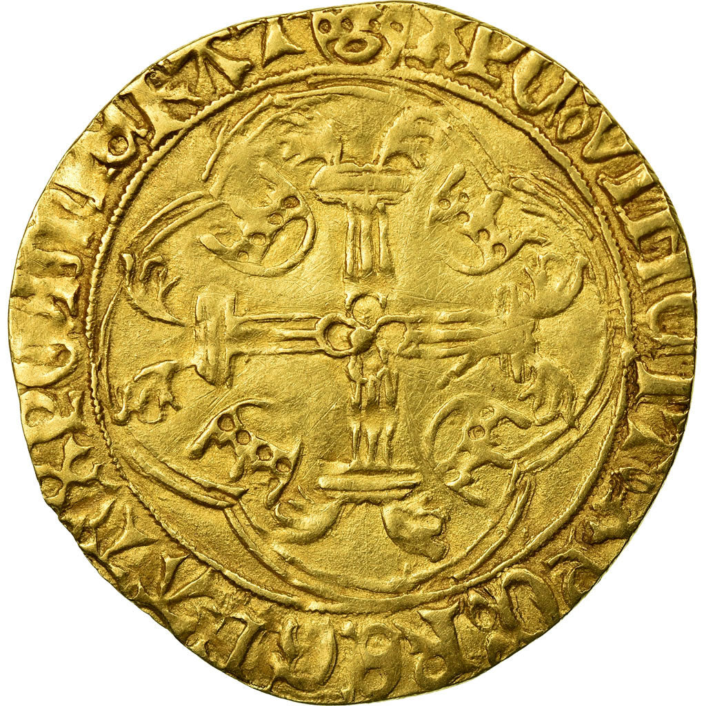 France, Louis XI, Ecu d'or second issue, Saint Lô, EF(40-45), Gold,Duplessy:539A