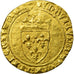 Moneta, Francja, Louis XI, Écu d'or au soleil, Montpellier, VF(30-35), Złoto
