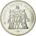 Coin, France, Hercule, 50 Francs, 1980, Paris, MS(63), Silver, KM:941.1