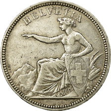 Coin, Switzerland, 5 Francs, 1874, Brussels, EF(40-45), Silver, KM:11