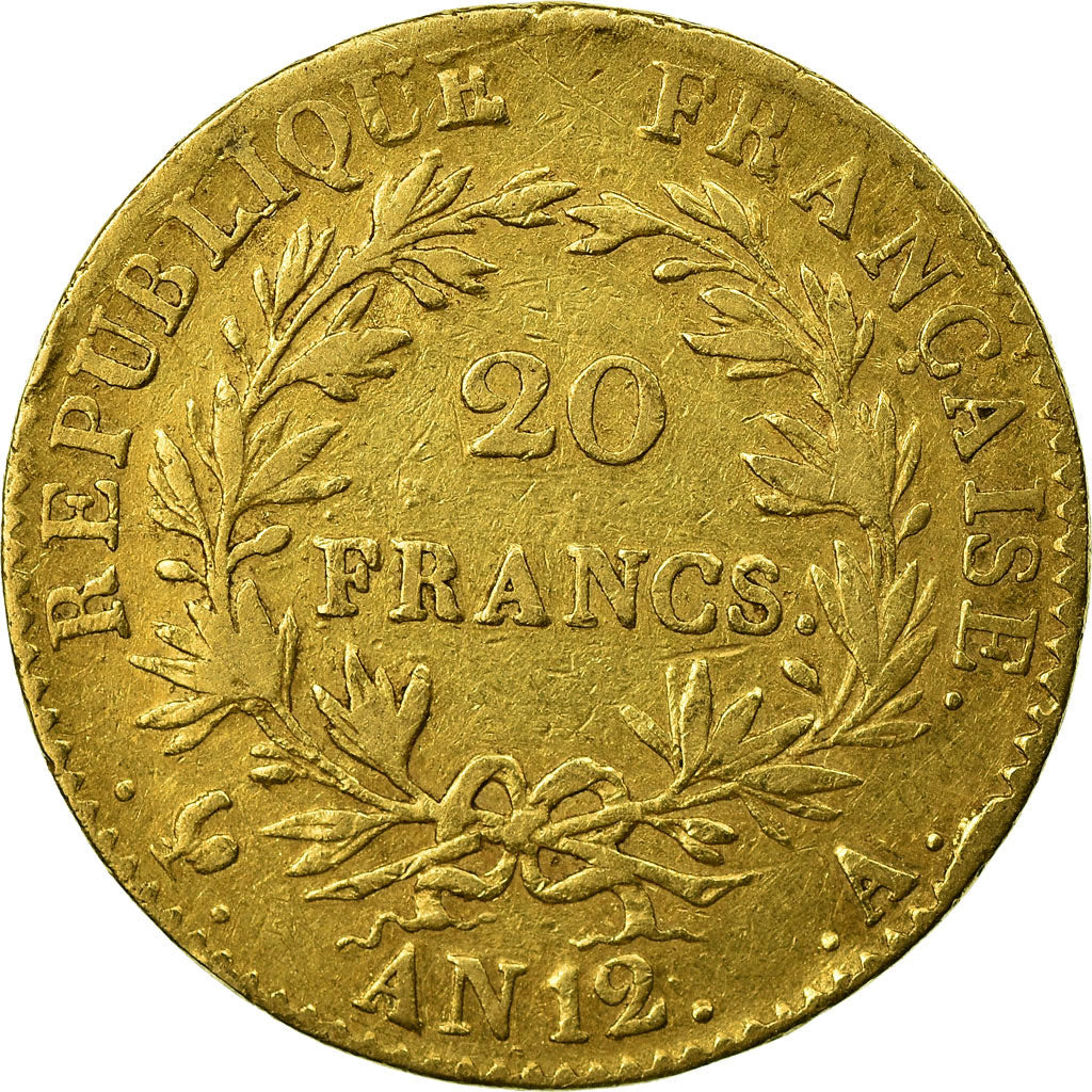 Monnaie, France, Napoléon I, 20 Francs, An 12 (1804), Paris, TB+, Or