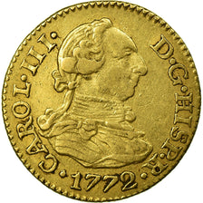 Moneda, España, Charles III, 1/2 Escudo, 1772, Madrid, MBC, Oro, KM:415.1