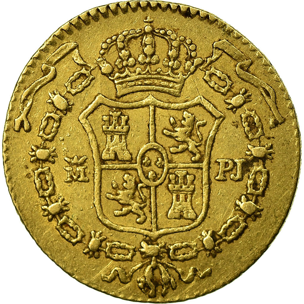 Moneda, España, Charles III, 1/2 Escudo, 1772, Madrid, MBC, Oro, KM:415.1