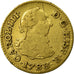 Monnaie, Espagne, Charles III, 1/2 Escudo, 1783, Madrid, TB, Or, KM:415.1