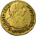 Moneta, Spagna, Charles III, 1/2 Escudo, 1786, Madrid, MB+, Oro, KM:425.1