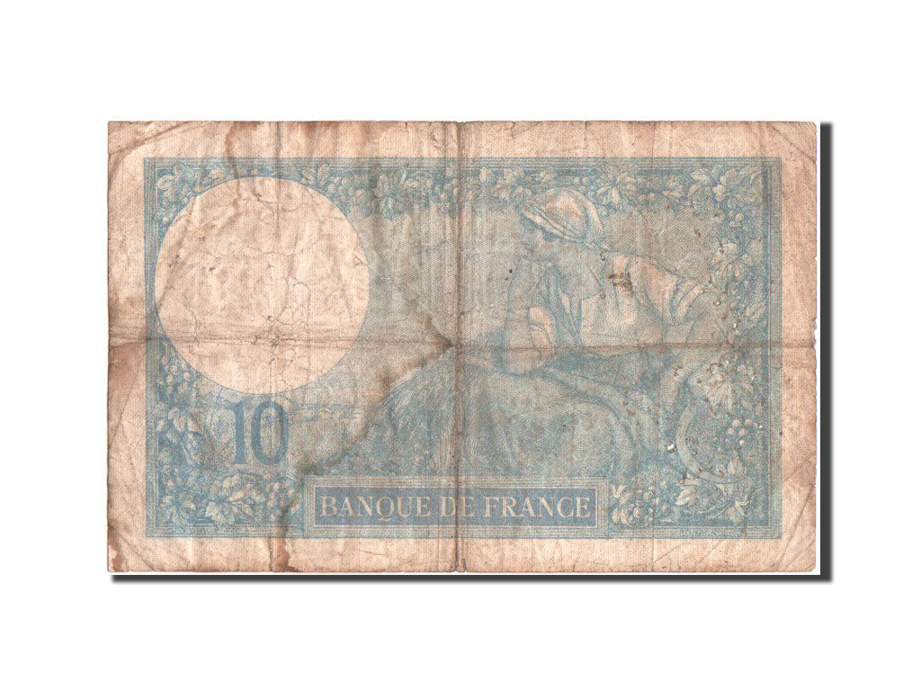 France, 10 Francs, Minerve, 26.10.1917, KM:73a