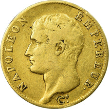 Coin, France, Napoléon I, 20 Francs, AN 14, Paris, VF(30-35), Gold, KM:663.1