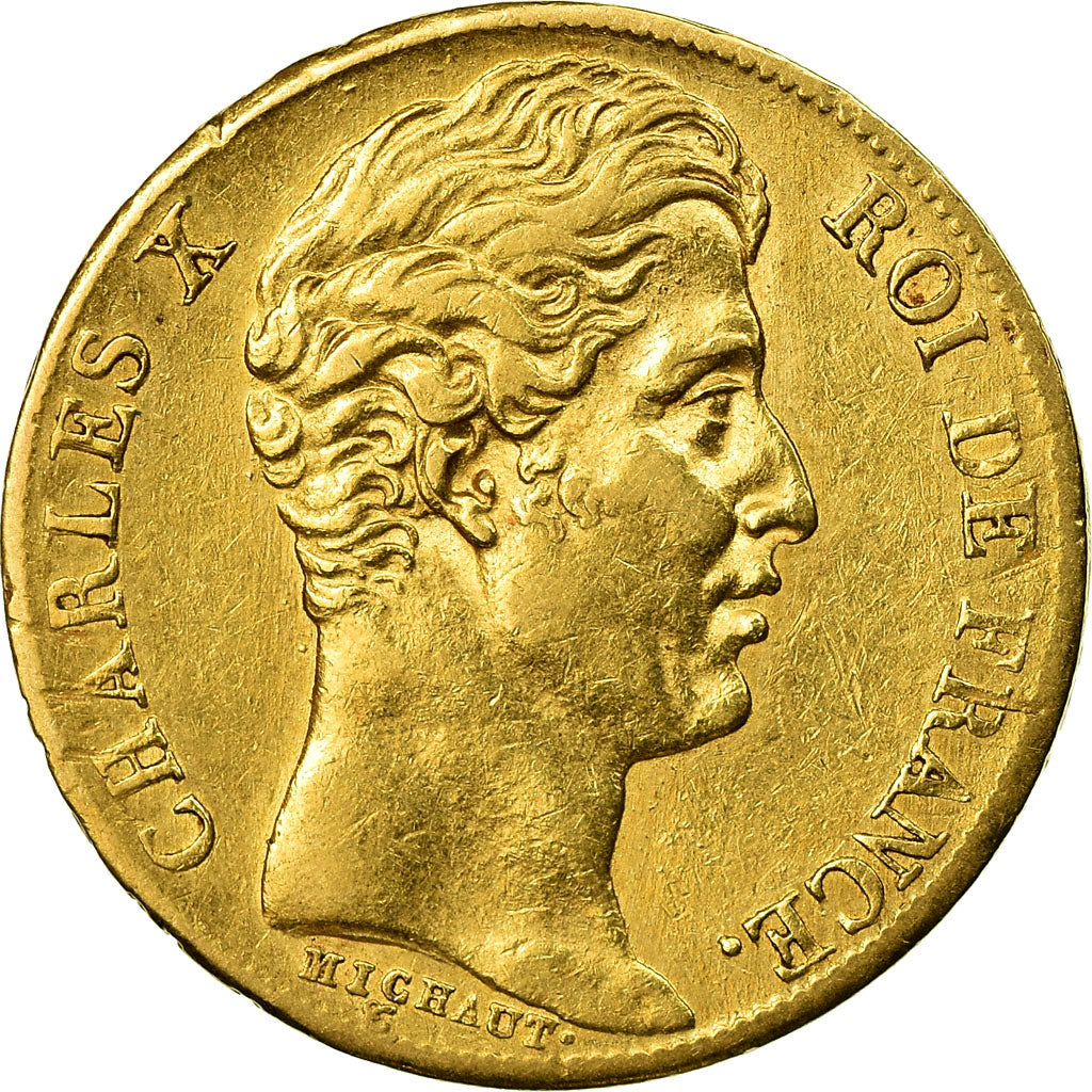 Monnaie, France, Charles X, 20 Francs, 1828, Paris,TTB,Or,Gadoury:1029,KM 726.1