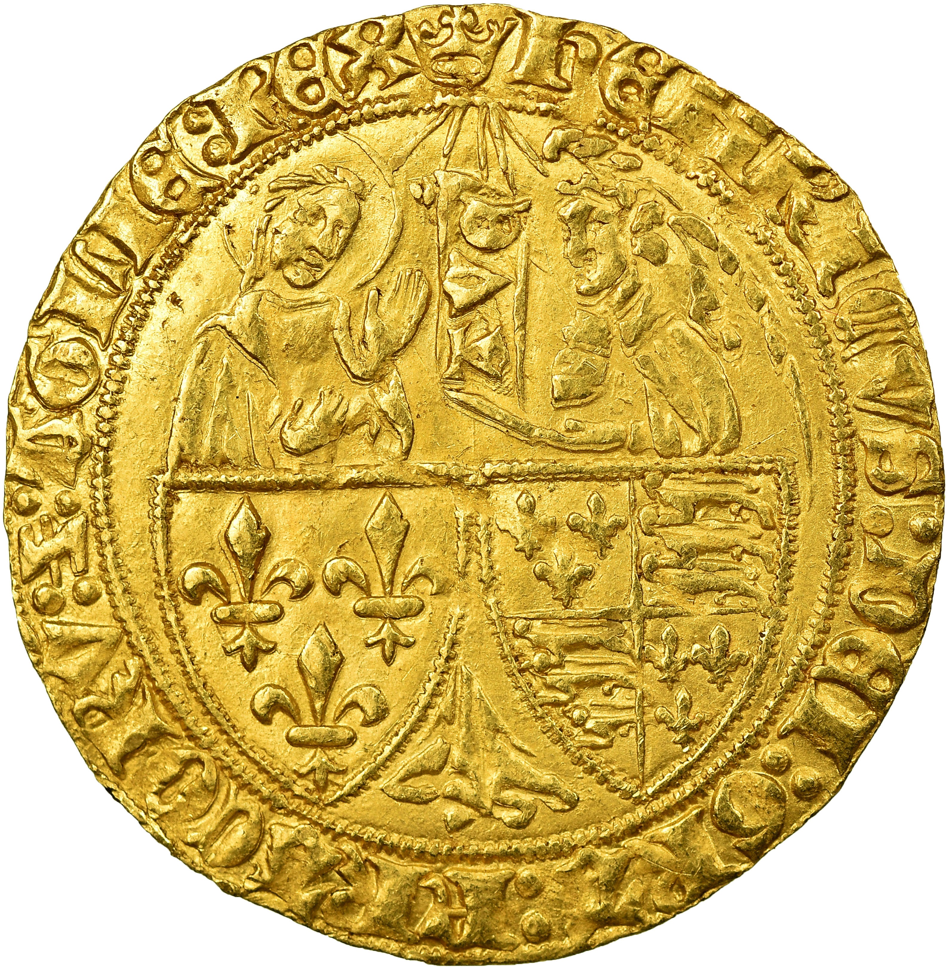 Münze, Frankreich, Henri VI de Lancastre, Salut d'or, Paris, VZ, Gold