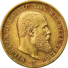 Moneda, Estados alemanes, WURTTEMBERG, Wilhelm II, 20 Mark, 1897, Freudenstadt