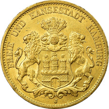 Moneta, Stati tedeschi, HAMBURG, 20 Mark, 1897, Hamburg, SPL, Oro, KM:618