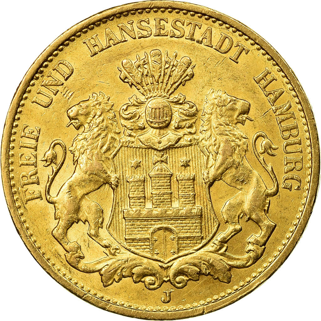 Münze, Deutsch Staaten, HAMBURG, 20 Mark, 1899, Hamburg, UNZ, Gold, KM:618