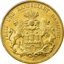Münze, Deutsch Staaten, HAMBURG, 20 Mark, 1899, Hamburg, UNZ, Gold, KM:618