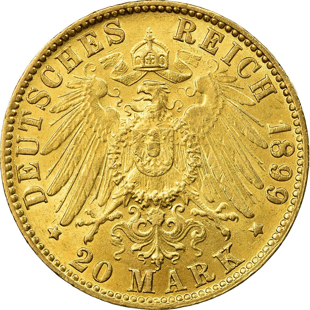 Münze, Deutsch Staaten, HAMBURG, 20 Mark, 1899, Hamburg, UNZ, Gold, KM:618