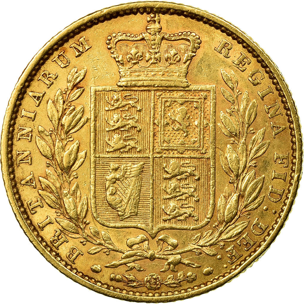 Coin, Great Britain, Victoria, Sovereign, 1852, London, EF(40-45), Gold