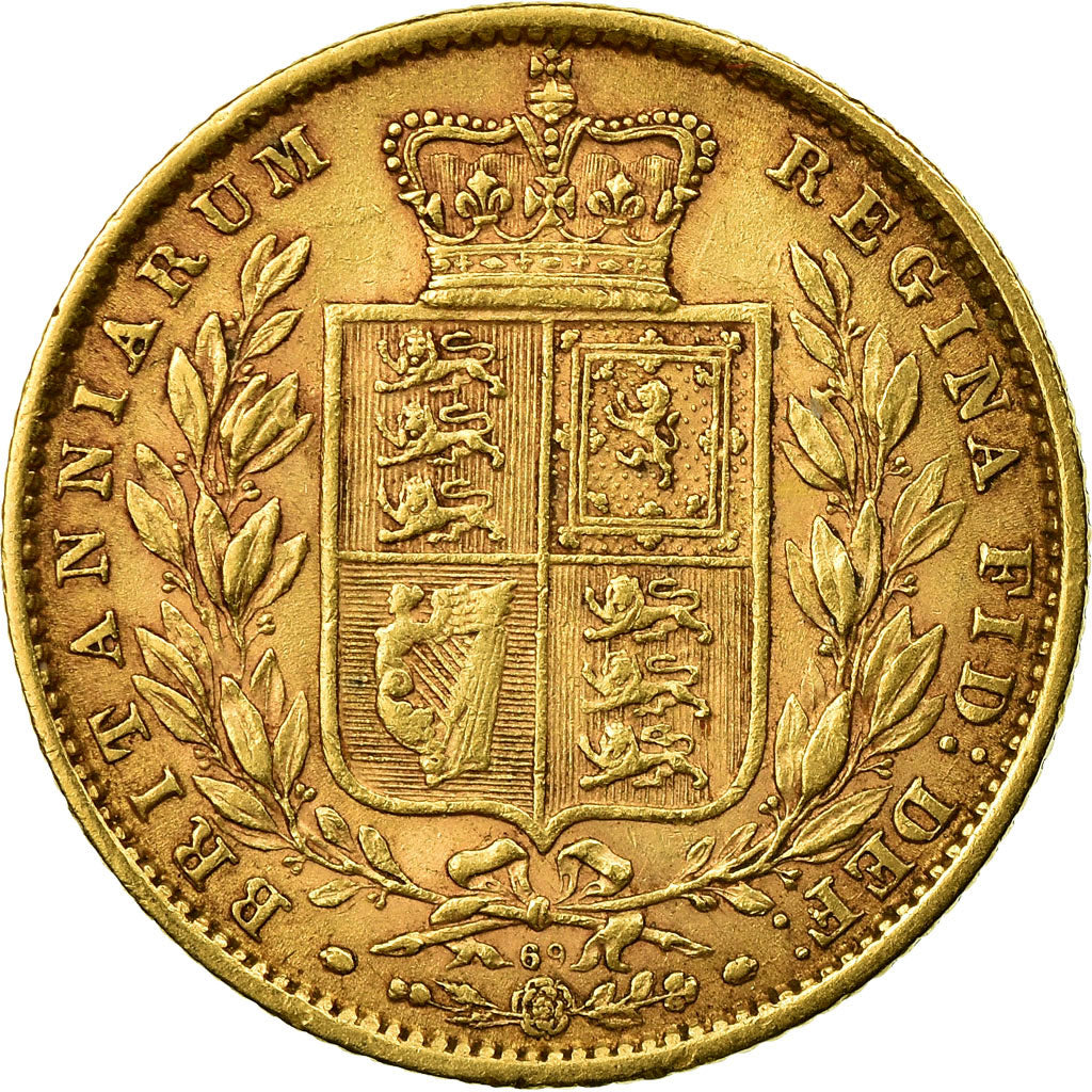 Monnaie, Grande-Bretagne, Victoria, Sovereign, 1872, Londres, TTB, Or, KM:736.2