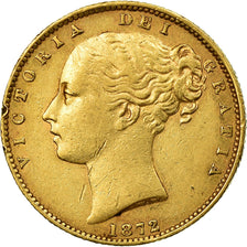 Coin, Australia, Victoria, Sovereign, 1872, Melbourne, VF(30-35), Gold, KM:6