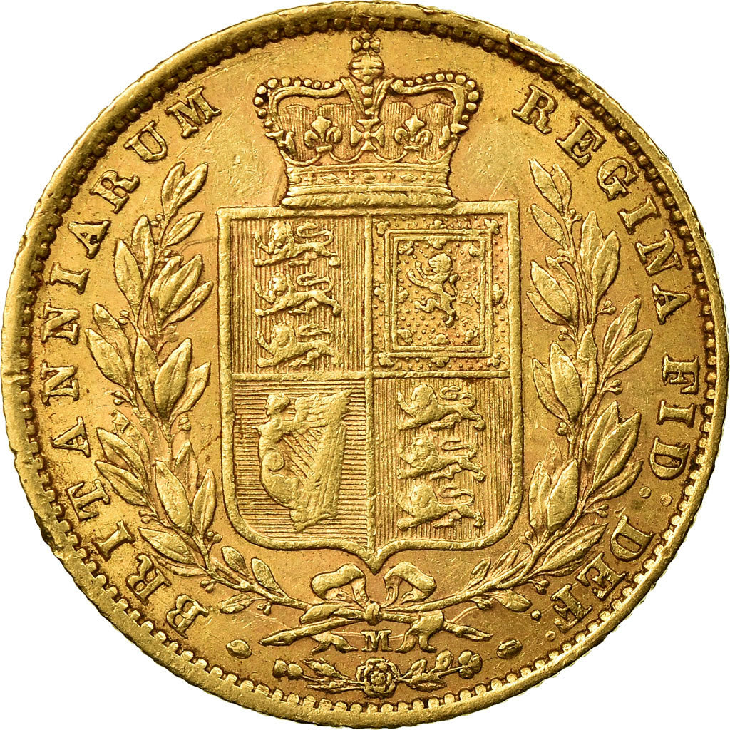 Coin, Australia, Victoria, Sovereign, 1872, Melbourne, VF(30-35), Gold, KM:6