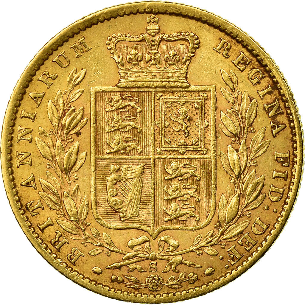 Coin, Australia, Victoria, Sovereign, 1873, Sydney, EF(40-45), Gold, KM:6