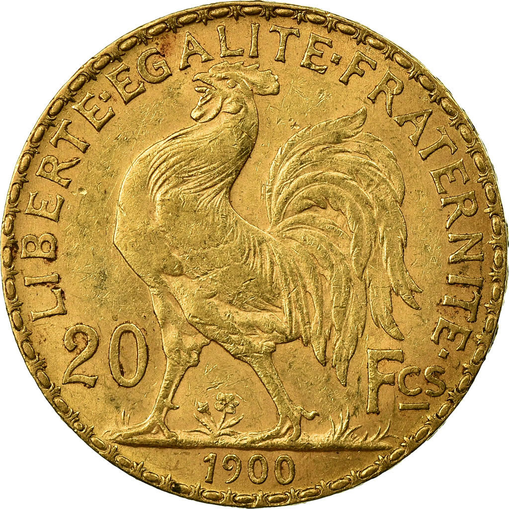 Coin, France, Marianne, 20 Francs, 1900, Paris, EF(40-45), Gold, KM:847