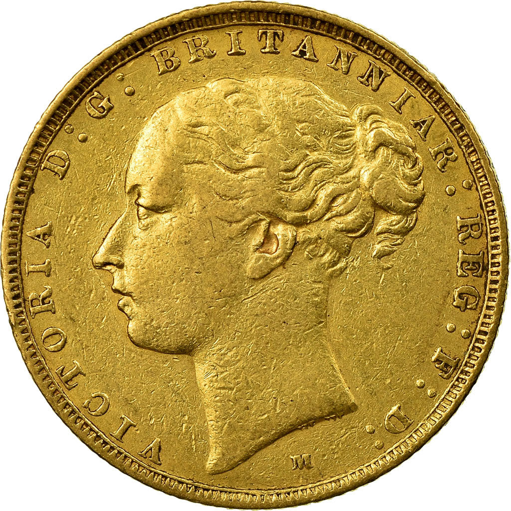 Monnaie, Australie, Victoria, Sovereign, 1880, Melbourne, TTB, Or, KM:7