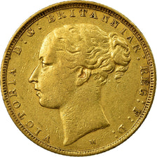 Monnaie, Australie, Victoria, Sovereign, 1880, Melbourne, TTB, Or, KM:7