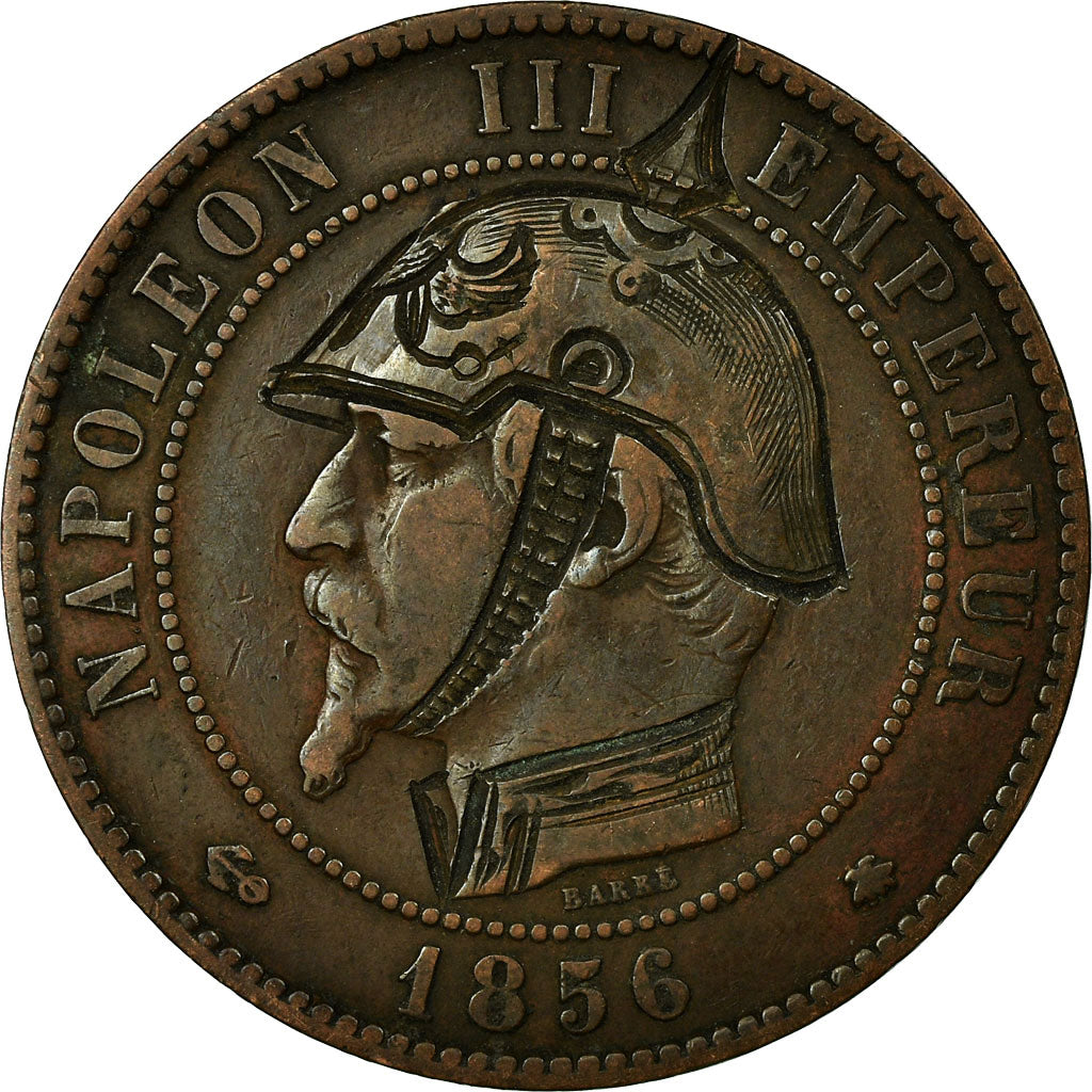 Moneta, Francia, Napoleon III, Napoléon III, 10 Centimes, 1856, Strasbourg