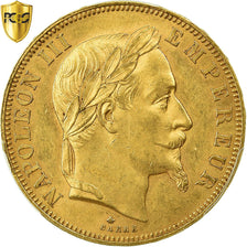 Coin, France, Napoleon III, Napoléon III, 50 Francs, 1862, Paris, PCGS, MS61