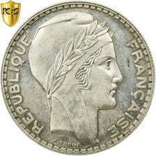 Munten, Frankrijk, Turin, 20 Francs, 1939, Paris, PCGS, MS63, Zilver, KM:879