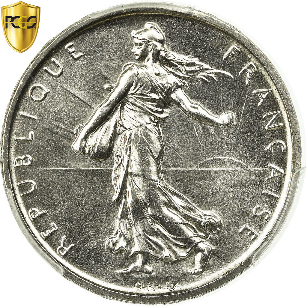 Coin, France, Semeuse, 5 Francs, 1960, Paris, PCGS, MS66, Silver, KM:926