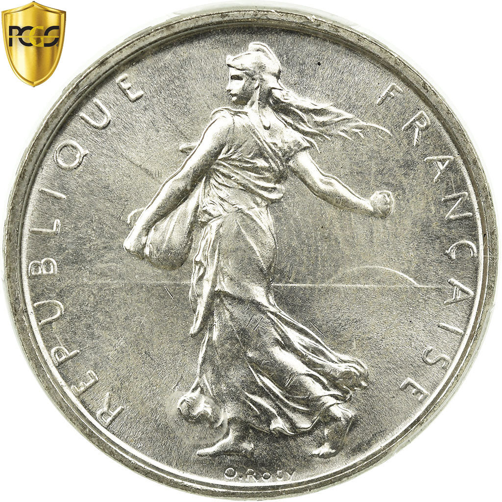 Coin, France, Semeuse, 5 Francs, 1961, Paris, PCGS, MS65, Silver, KM:926