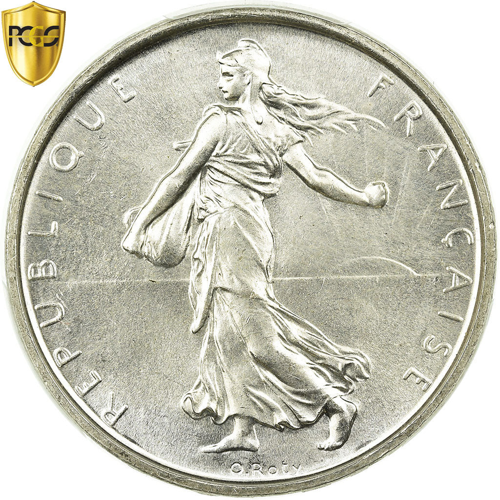 Coin, France, Semeuse, 5 Francs, 1961, Paris, PCGS, MS65, Silver, KM:926