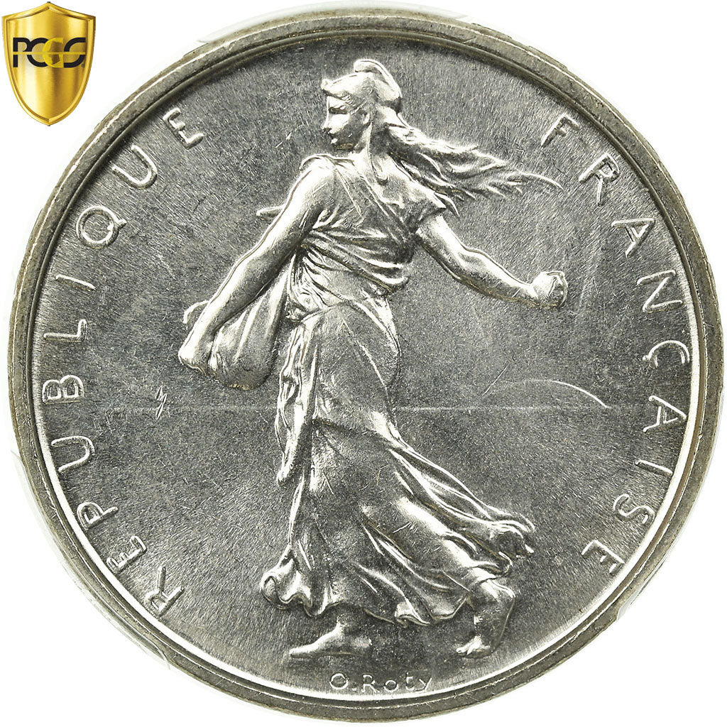 Coin, France, Semeuse, 5 Francs, 1962, Paris, PCGS, MS65, Silver, KM:926