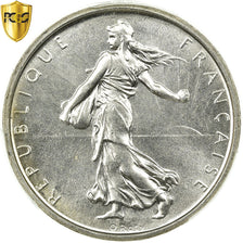 Monnaie, France, Semeuse, 5 Francs, 1962, Paris, PCGS, MS66, Argent
