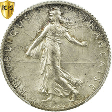 Coin, France, Semeuse, Franc, 1919, Paris, PCGS, MS65, Silver, KM:844.1, graded