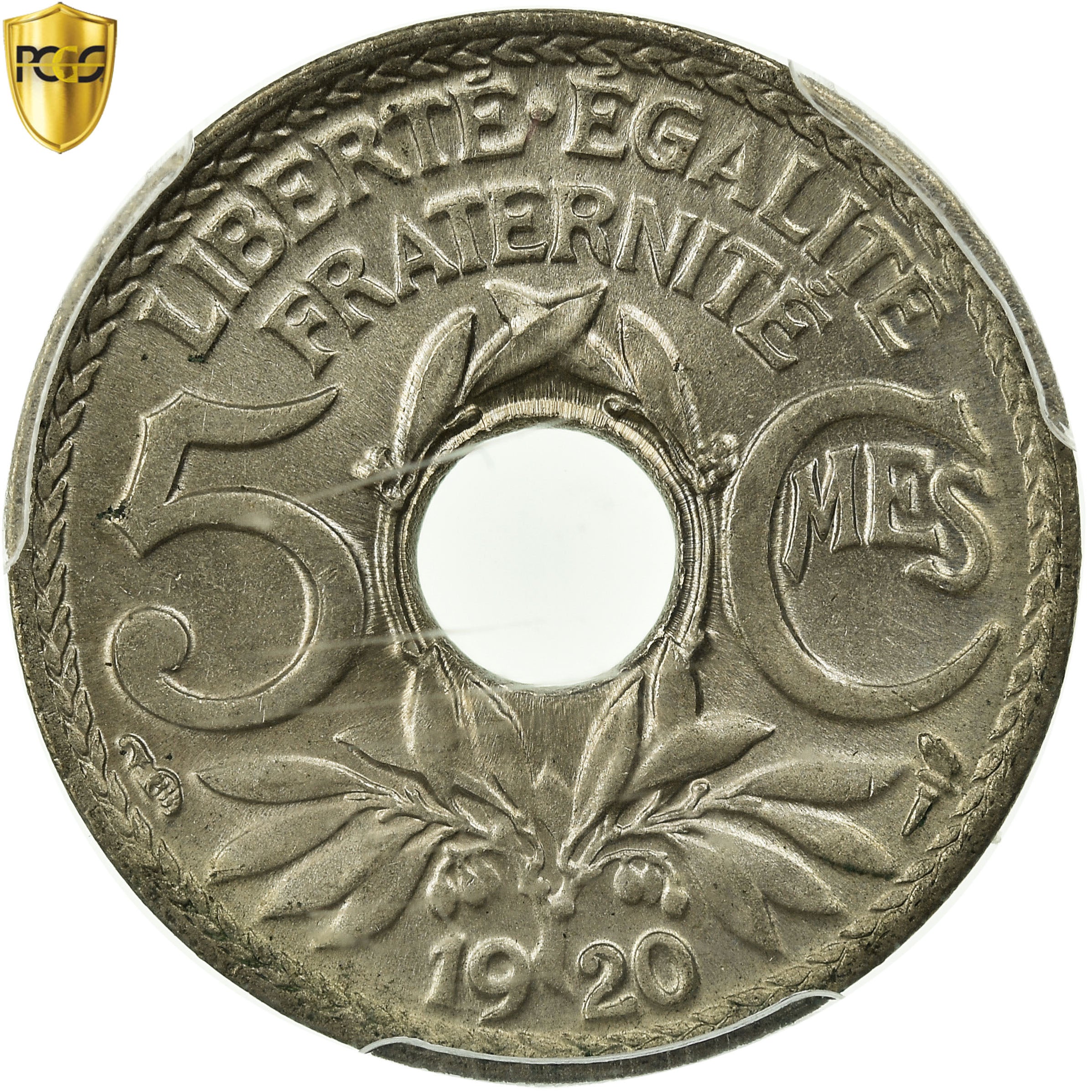 Coin, France, Lindauer, 5 Centimes, 1920, Paris, PCGS, MS66, MS(65-70)