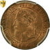 Moneta, Francia, Napoleon III, Napoléon III, Centime, 1861, Paris, PCGS