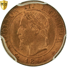 Monnaie, France, Napoleon III, Napoléon III, Centime, 1861, Paris, PCGS
