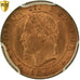 Monnaie, France, Napoleon III, Napoléon III, Centime, 1861, Paris, PCGS