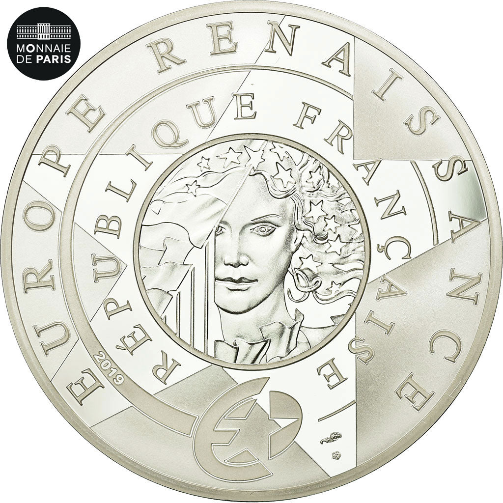 France, Monnaie de Paris, 10 Euro, Europa - Léonard de Vinci, 2019, Silver