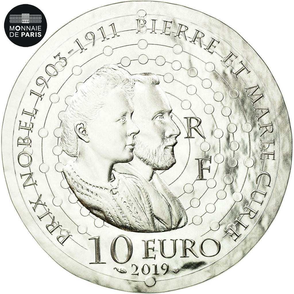 France, Monnaie de Paris, 10 Euro, Marie Curie, 2019, Argent