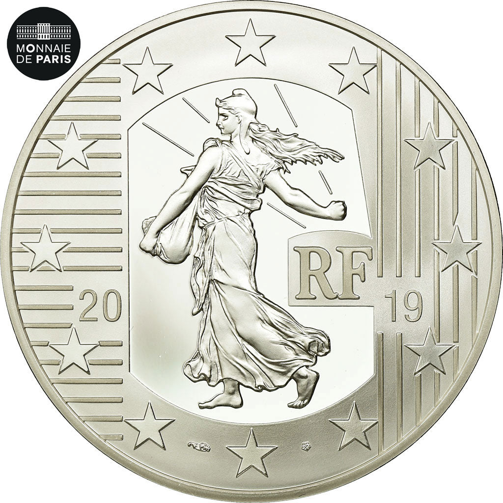 France, Monnaie de Paris, 10 Euro, Semeuse - Le Franc Germinal, 2019, Silver