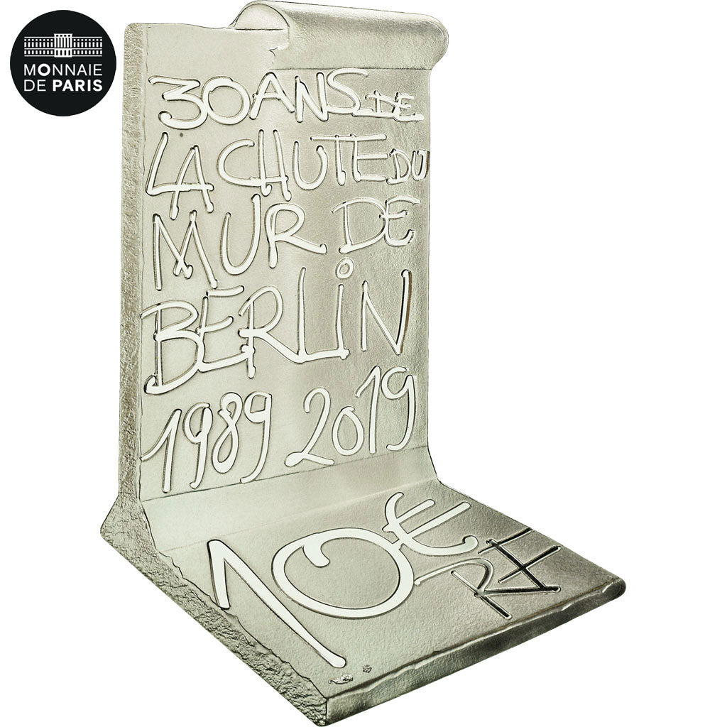 Frankreich, Monnaie de Paris, 10 Euro, Chute du Mur de Berlin, 2019, Silber