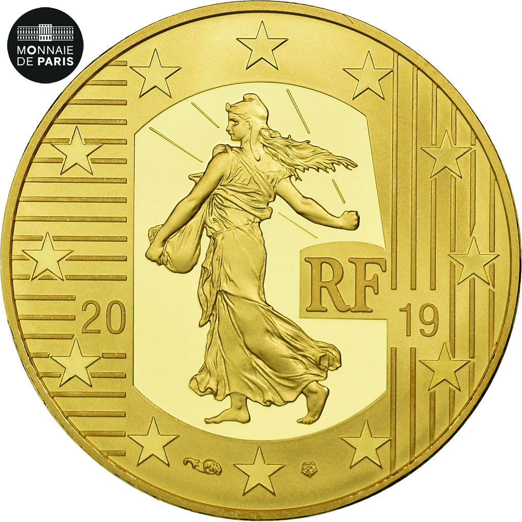 Francia, Monnaie de Paris, 50 Euro, Semeuse - Le Franc Germinal, 2019, Oro